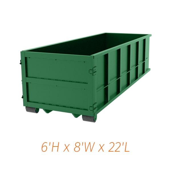 thirty-yard dumpsters can typically hold between 4-5 tons of weight